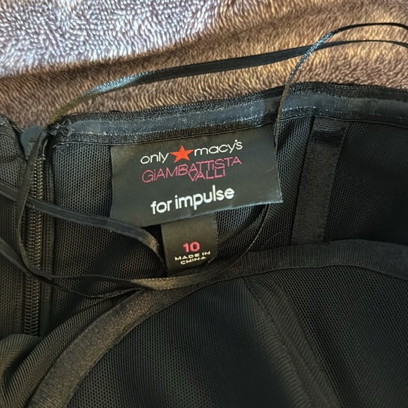 Macy's Black Strapless Sheath Cocktail Dress - Picture 2 of 6